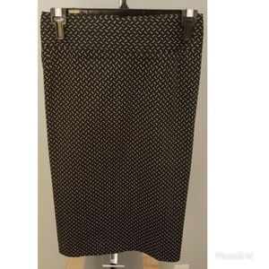 Black & White Pencil Skirt